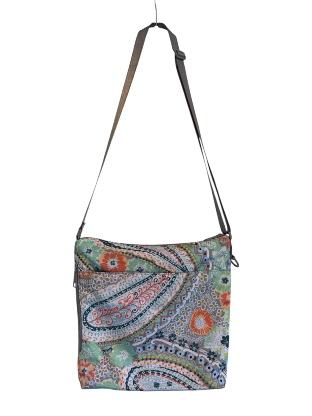 Vera Bradley Recycled Lighten Up Paisley Crossbody • Lightweight Travel Bag - Picture 5 of 11